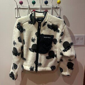 District Vision Neutral Kendra Cropped Fleece White Small S